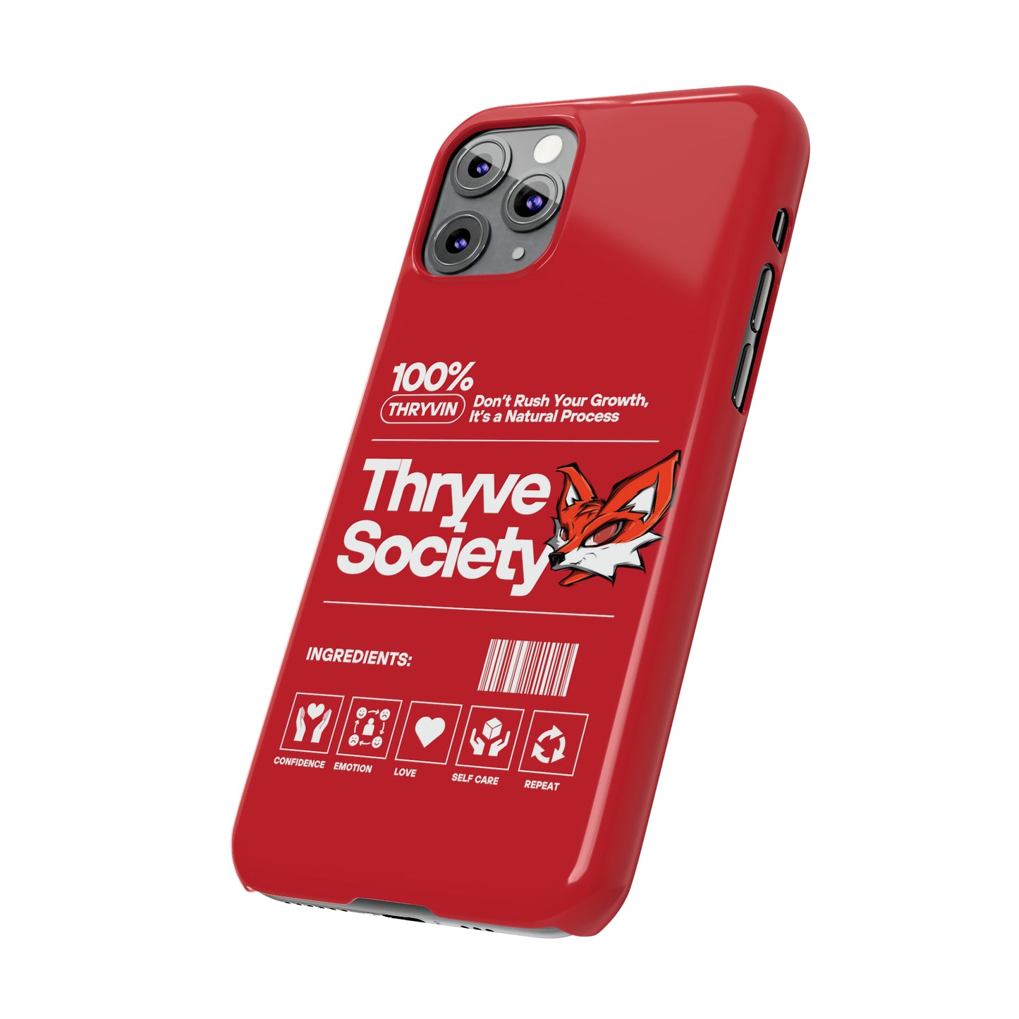 Thryve Red Slim Phone Cases