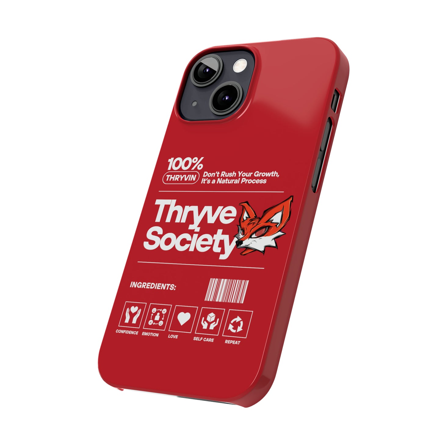 Thryve Red Slim Phone Cases