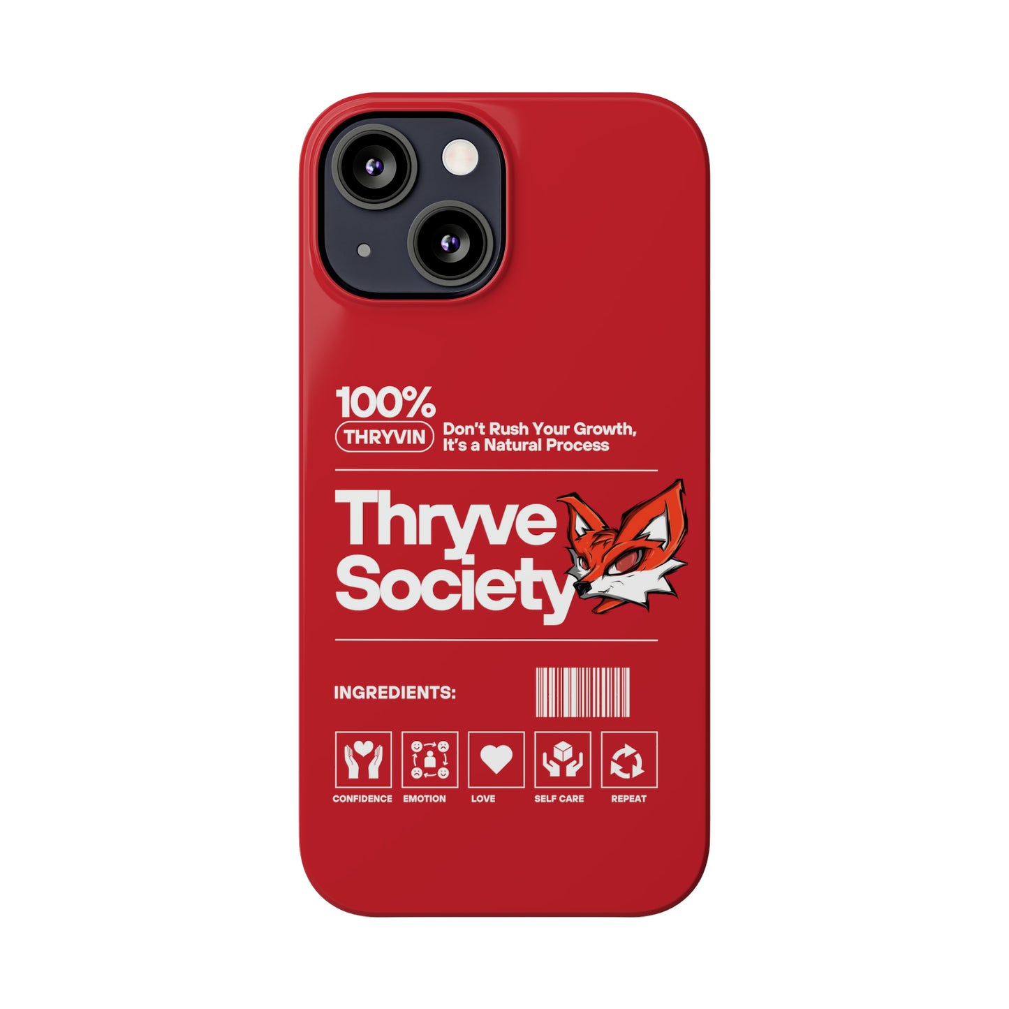 Thryve Red Slim Phone Cases