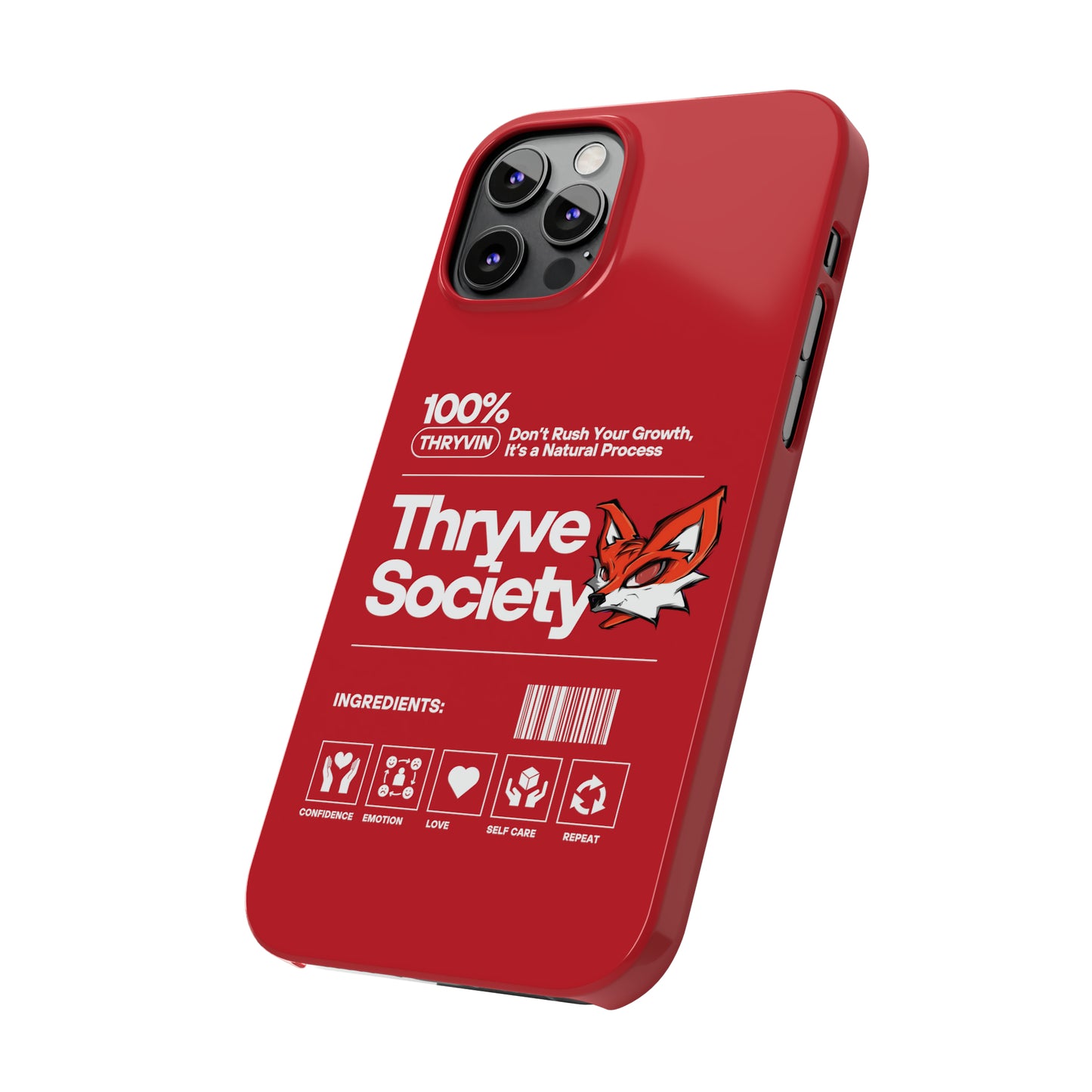 Thryve Red Slim Phone Cases