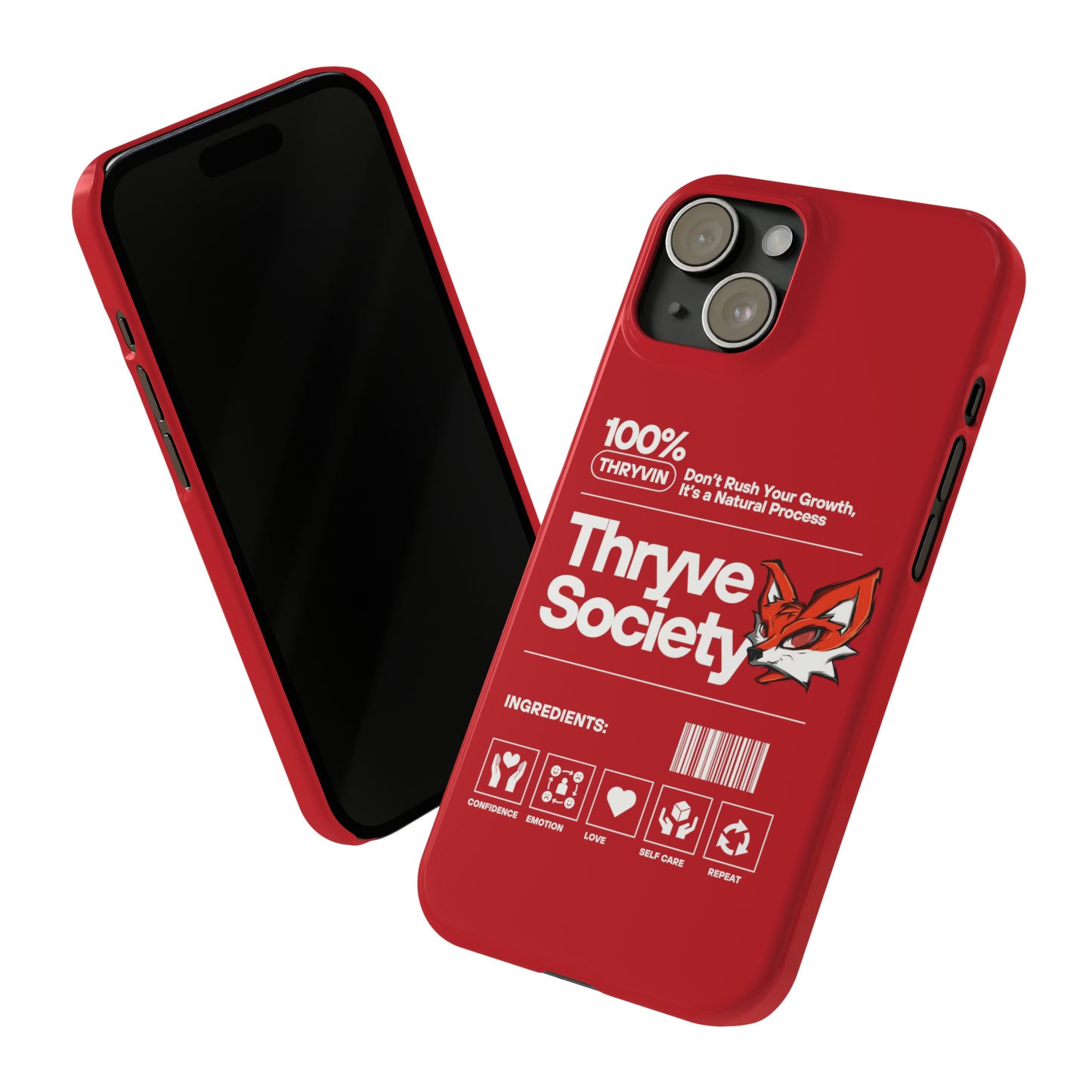 Thryve Red Slim Phone Cases