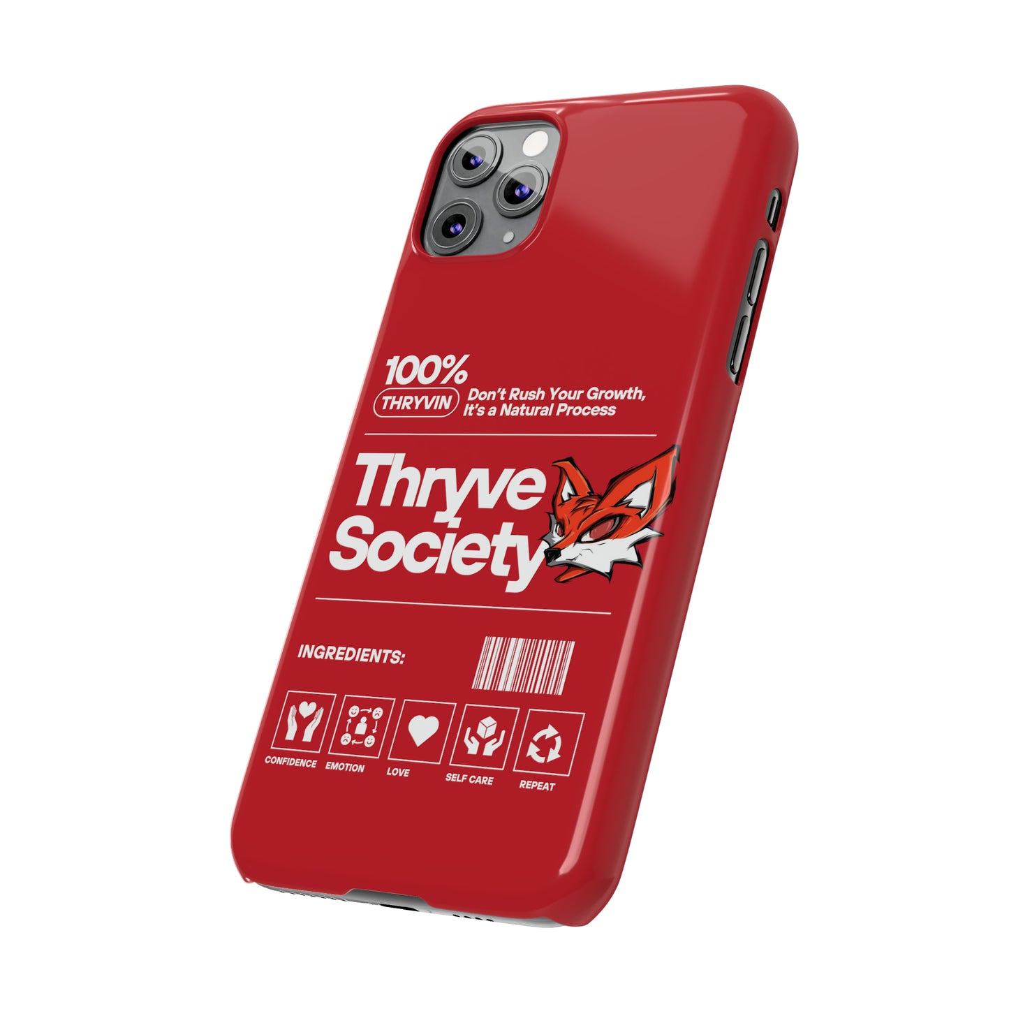 Thryve Red Slim Phone Cases