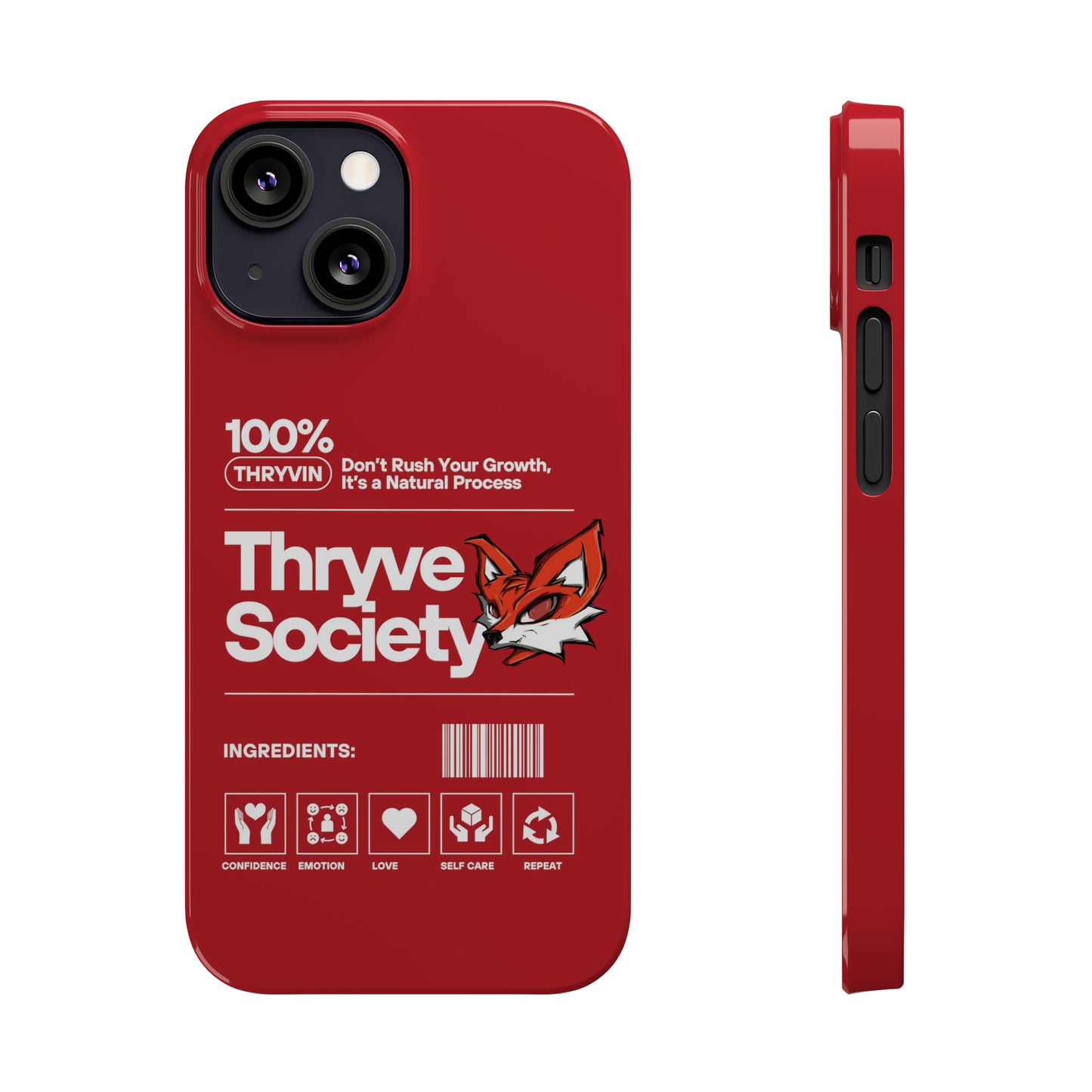 Thryve Red Slim Phone Cases