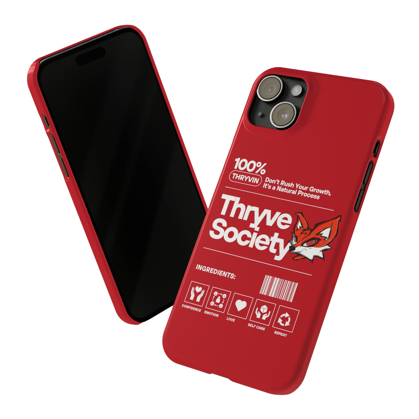 Thryve Red Slim Phone Cases