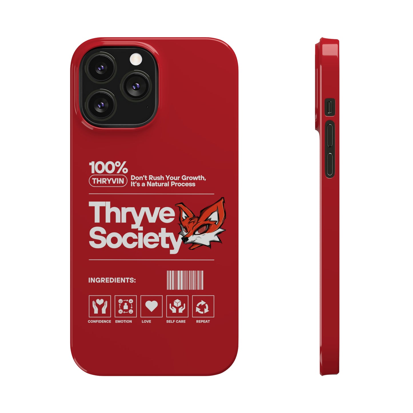 Thryve Red Slim Phone Cases