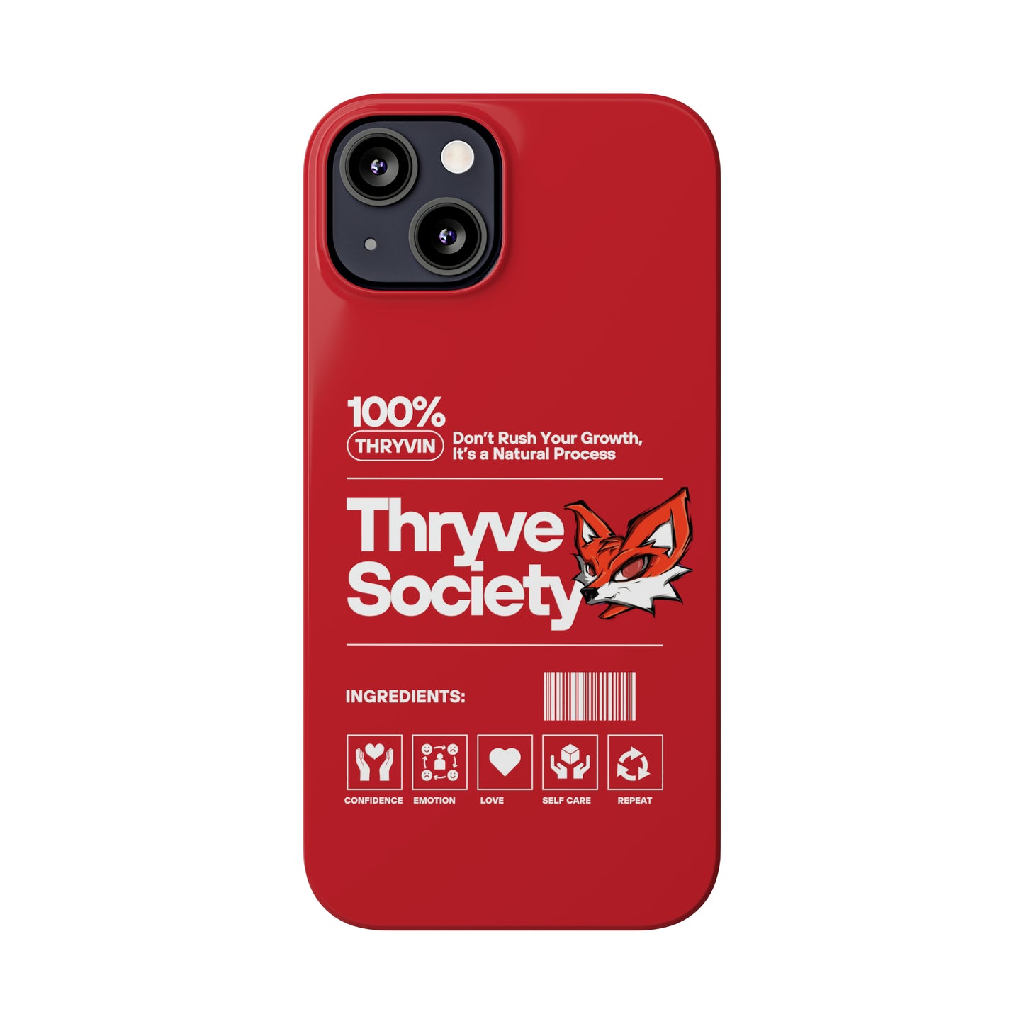 Thryve Red Slim Phone Cases