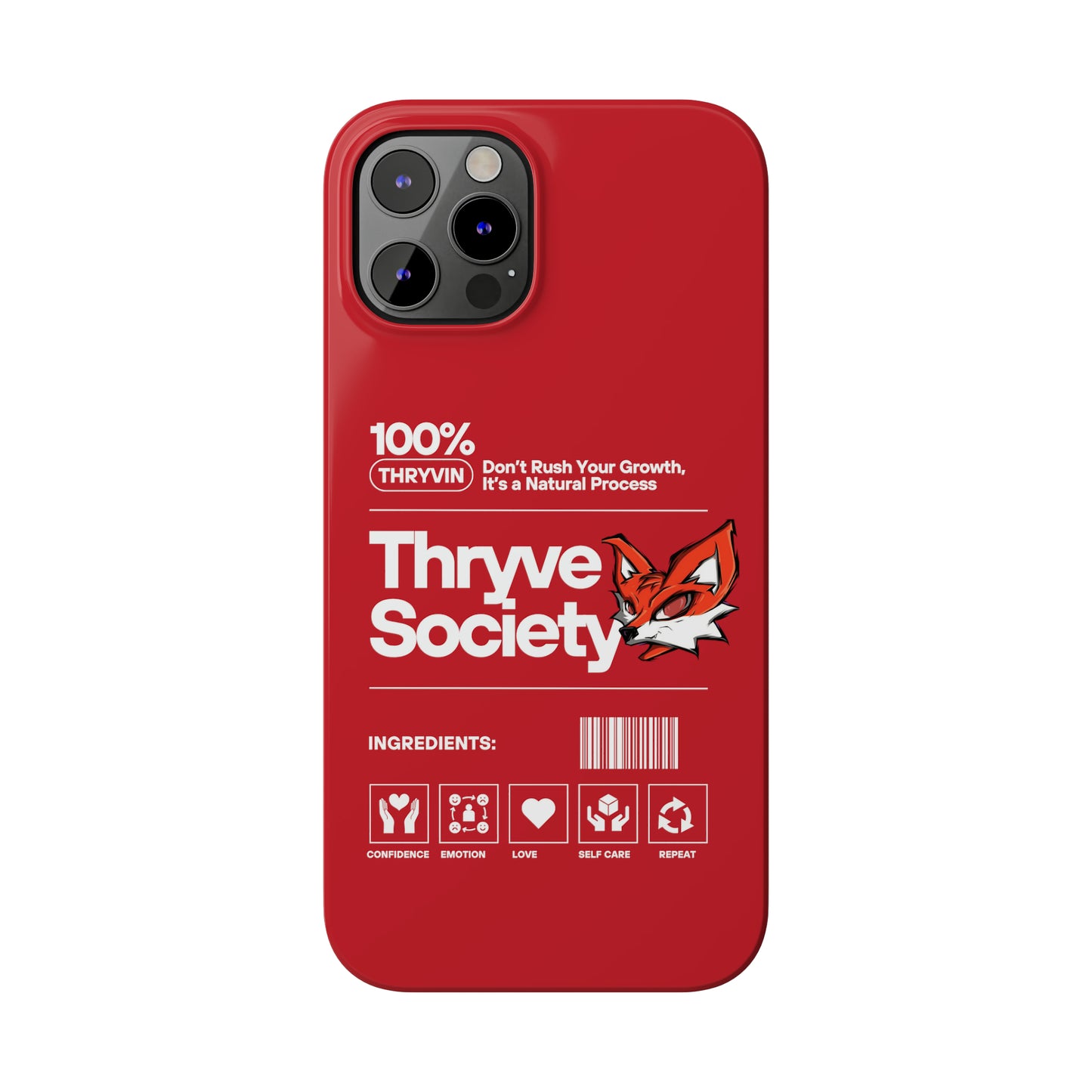 Thryve Red Slim Phone Cases