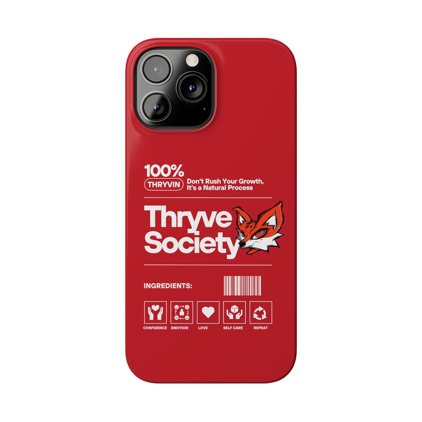 Thryve Red Slim Phone Cases