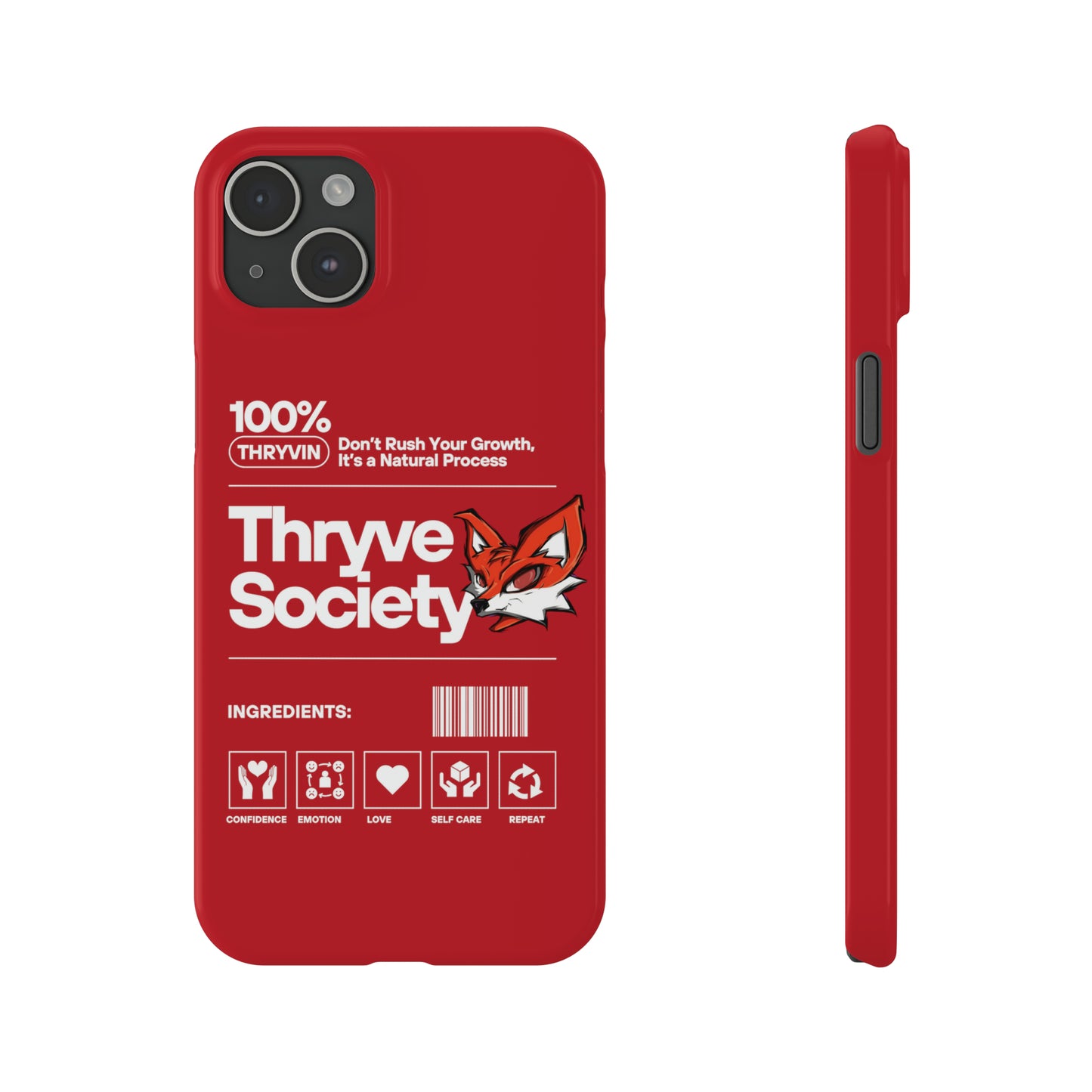 Thryve Red Slim Phone Cases