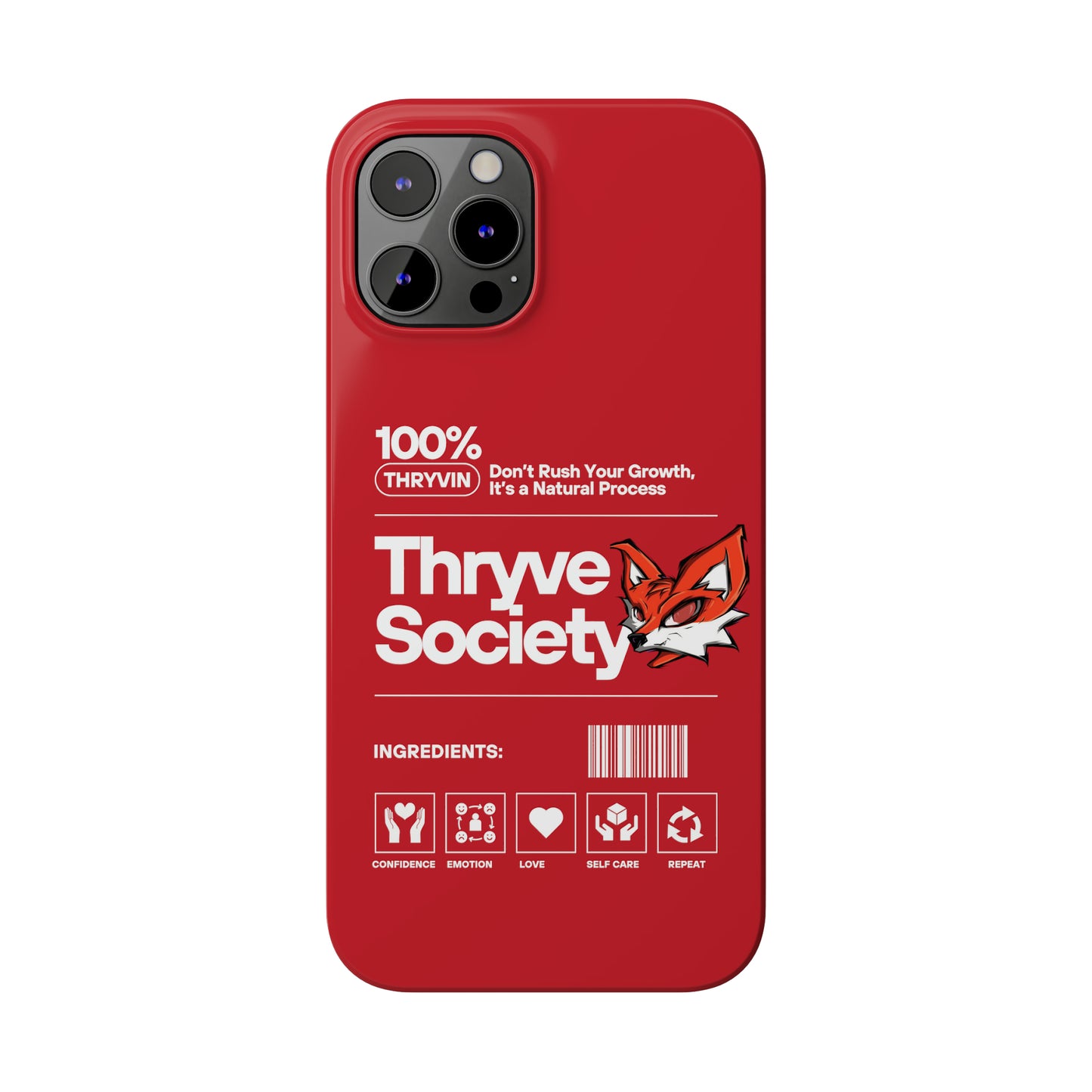 Thryve Red Slim Phone Cases