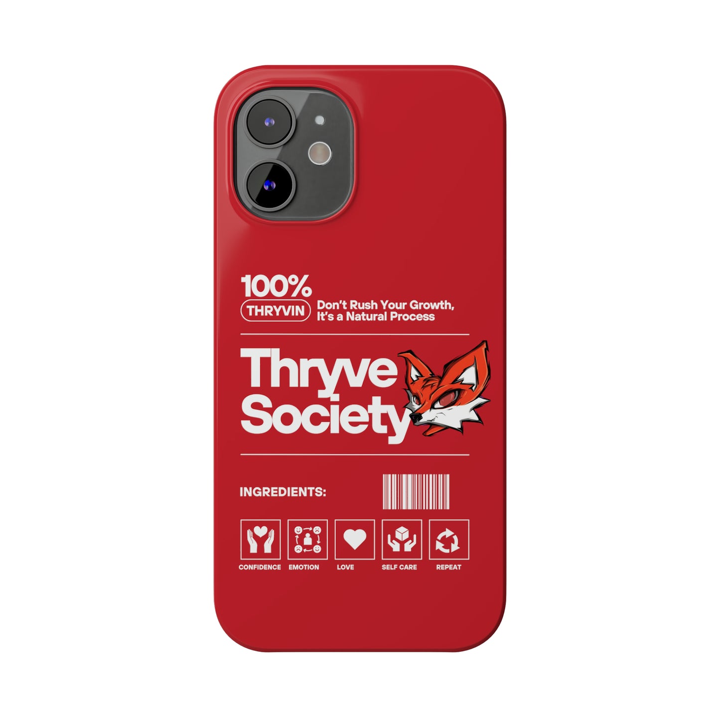 Thryve Red Slim Phone Cases