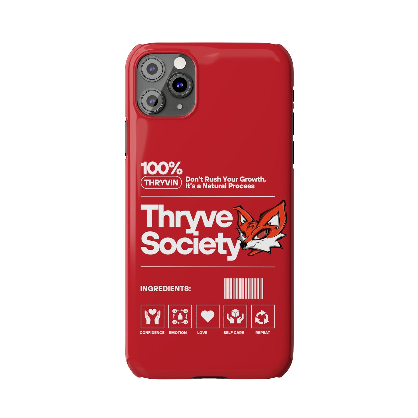 Thryve Red Slim Phone Cases