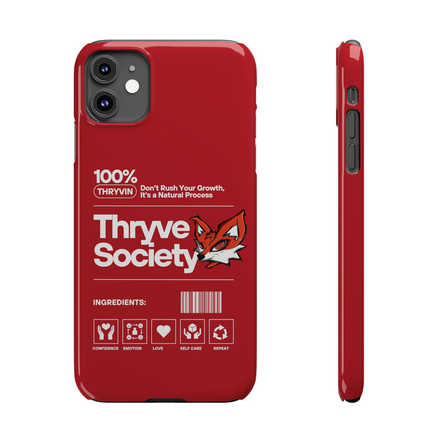 Thryve Red Slim Phone Cases