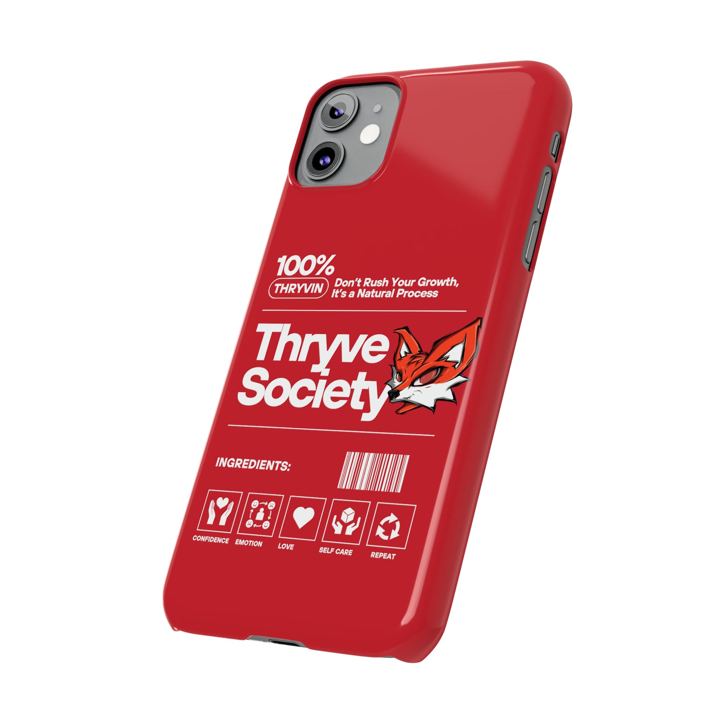 Thryve Red Slim Phone Cases