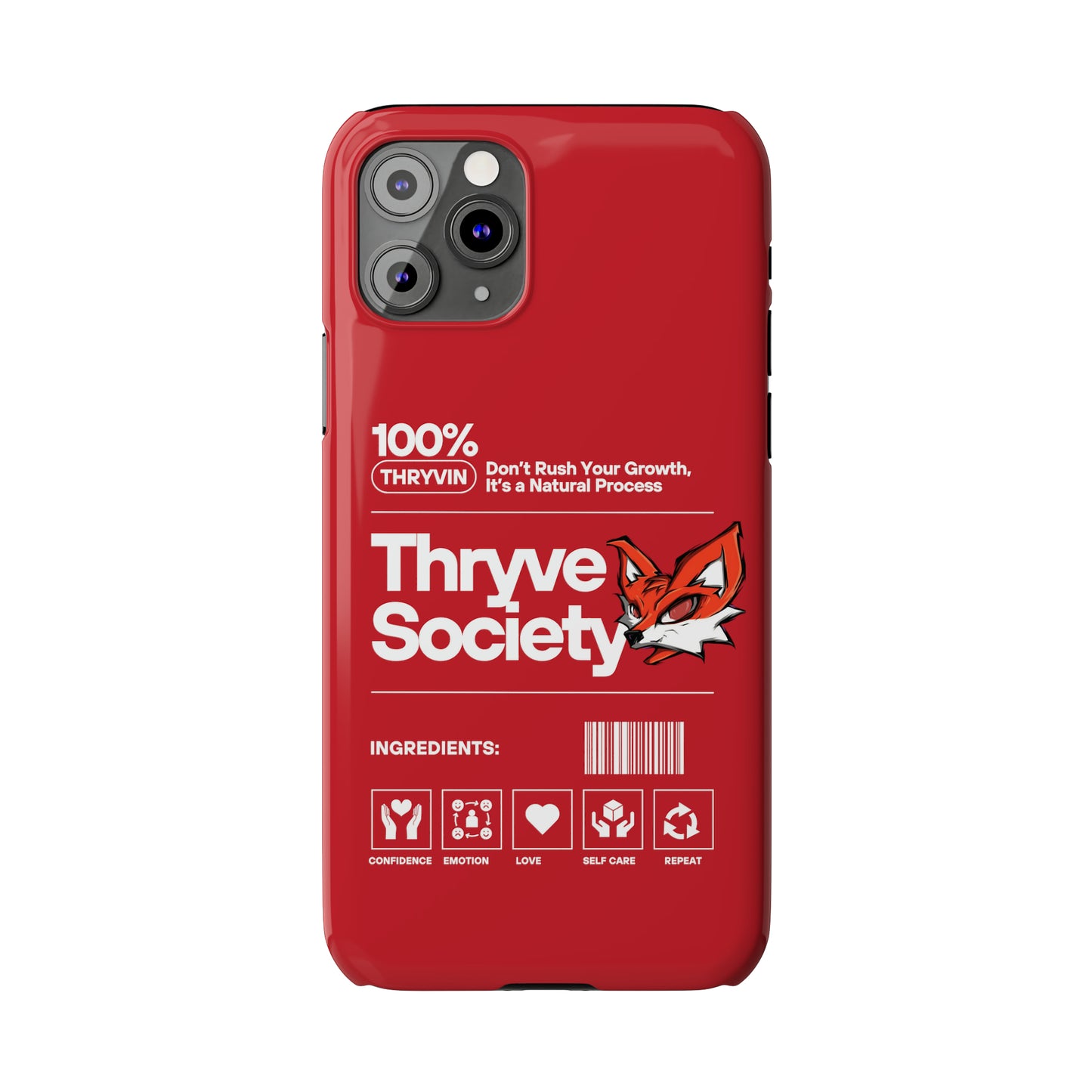 Thryve Red Slim Phone Cases