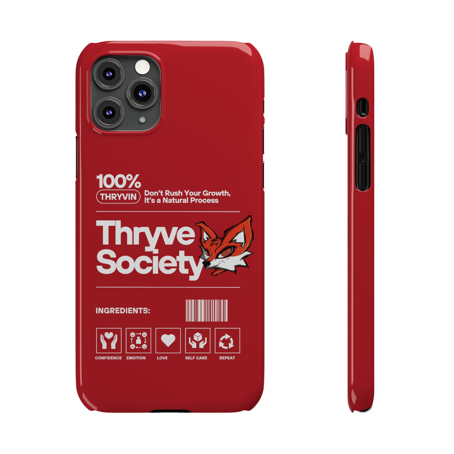 Thryve Red Slim Phone Cases