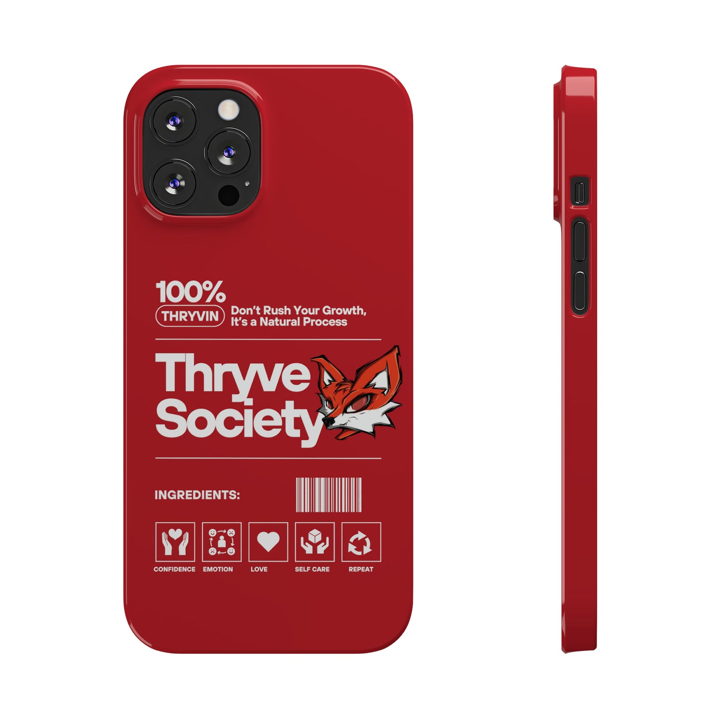 Thryve Red Slim Phone Cases