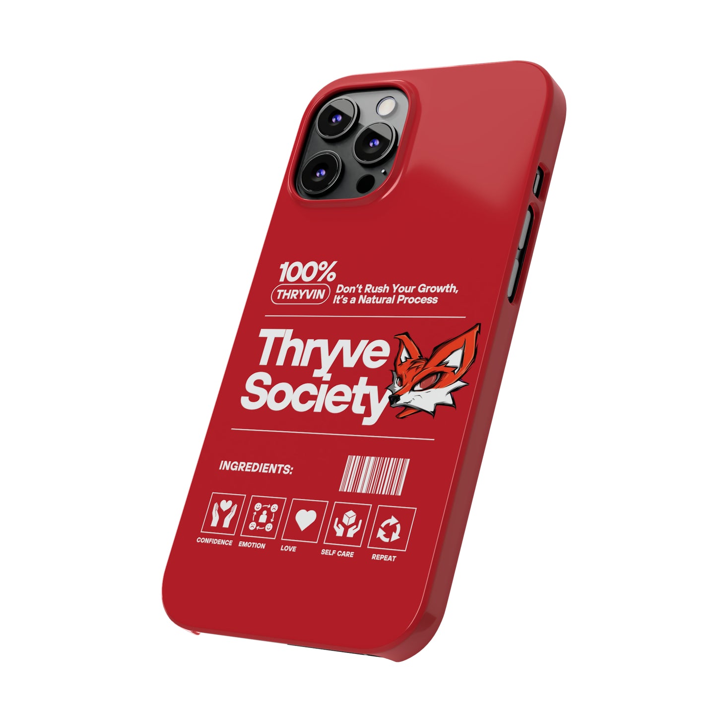 Thryve Red Slim Phone Cases