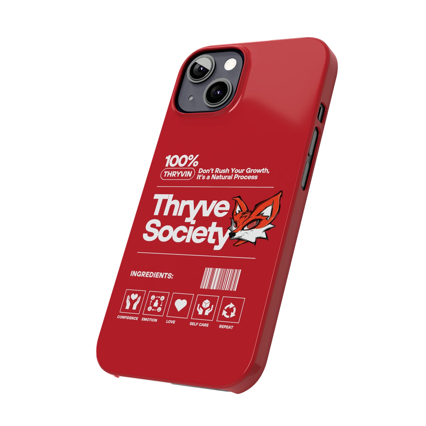 Thryve Red Slim Phone Cases