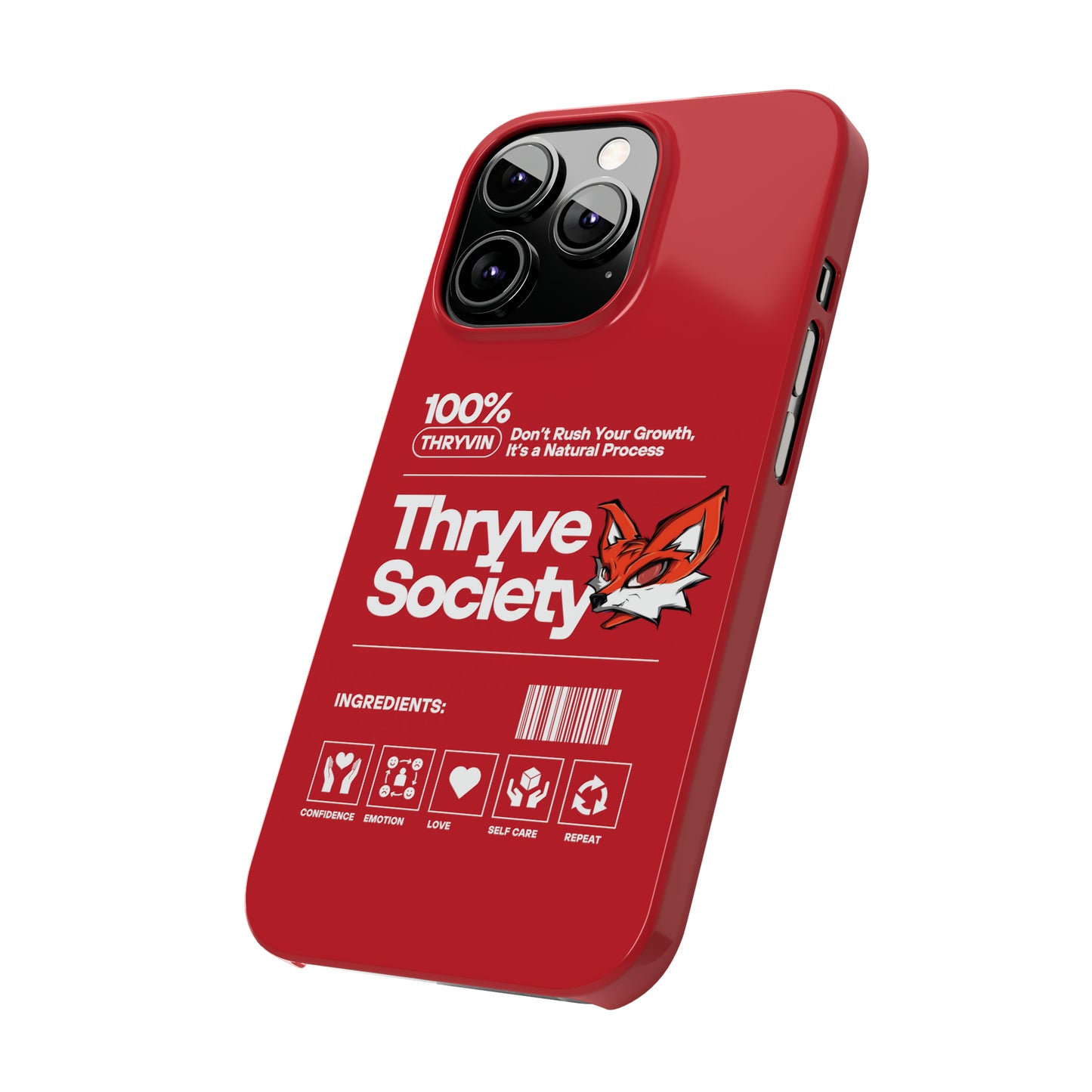 Thryve Red Slim Phone Cases