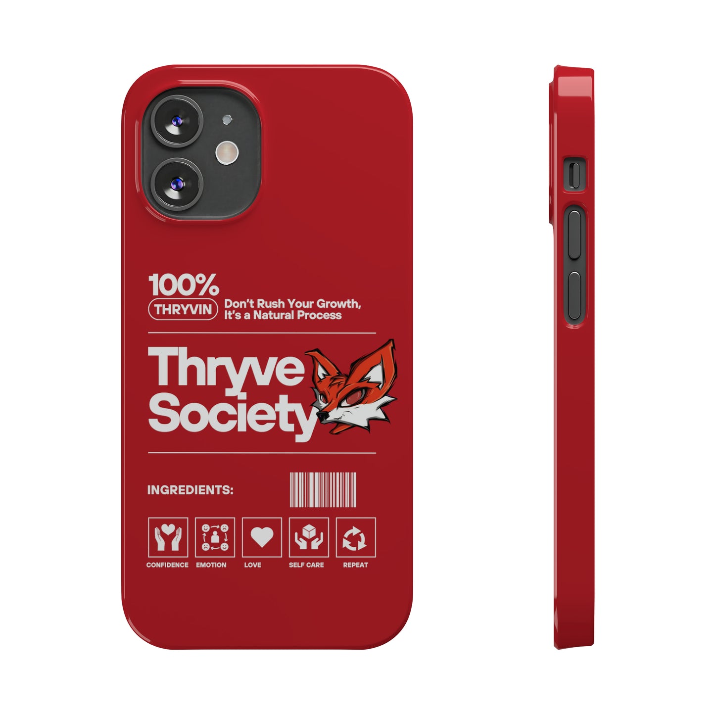 Thryve Red Slim Phone Cases