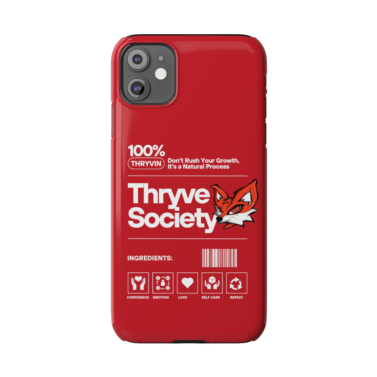 Thryve Red Slim Phone Cases