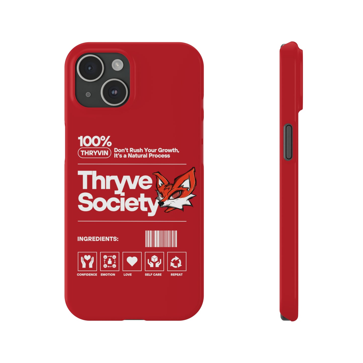 Thryve Red Slim Phone Cases